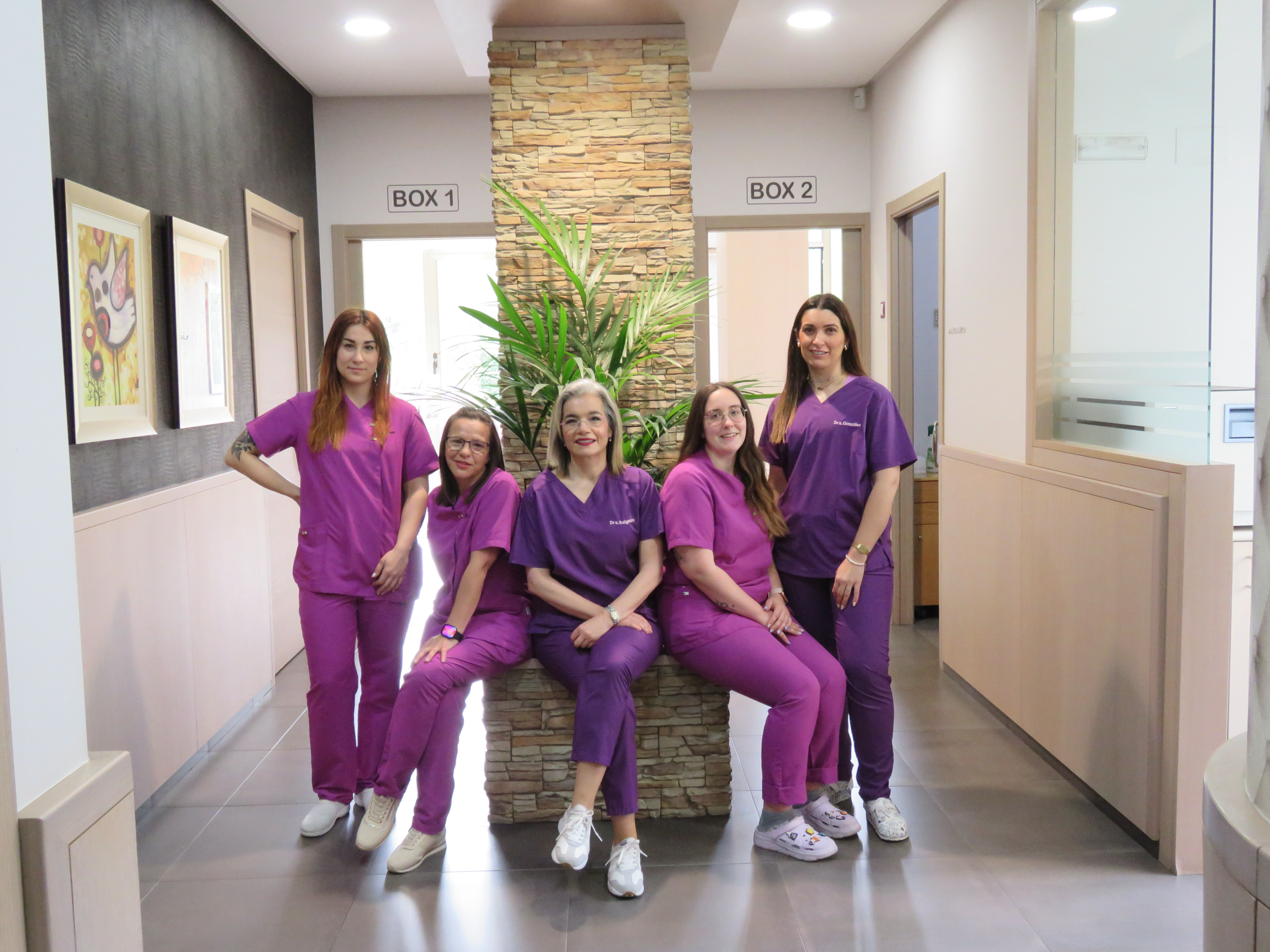 Equipo de la Clínica Dental Margal en Ourense